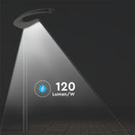 LED 2000Lm päikesepaneeliga aiavalgusti, IP65, hõbedane, 5-aastane garantii, V-TAC, neutraalne valge 4000K