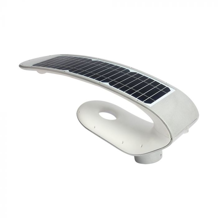 LED 2000Lm päikesepaneeliga aiavalgusti, IP65, hõbedane, 5-aastane garantii, V-TAC, jaheda valge 6400K