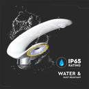 LED 2000Lm solārais dārza gaismeklis, IP65, sudraba, garantija 5 gadi, V-TAC, auksti balta gaisma 6400K