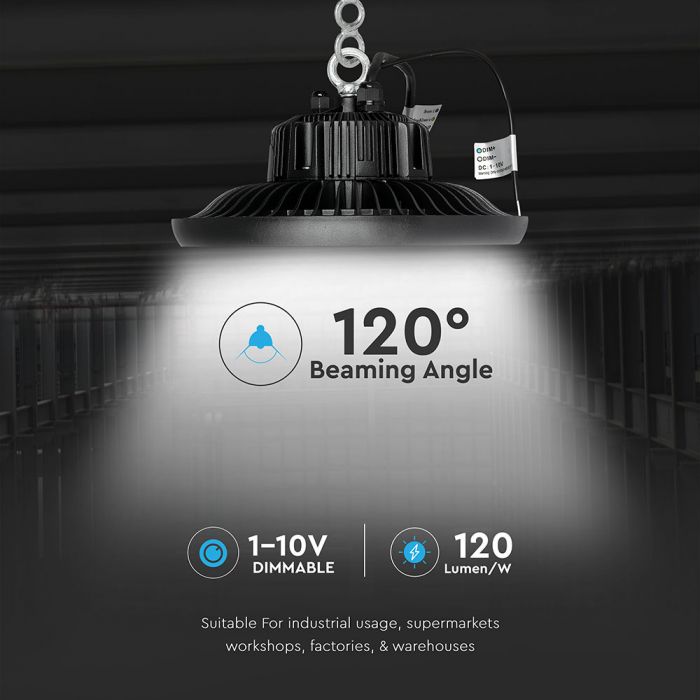 100W(11,000Lm) V-TAC SAMSUNG LED Warehouse lantern, IP65, warranty 5 years, V-TAC, cold white light 6400K