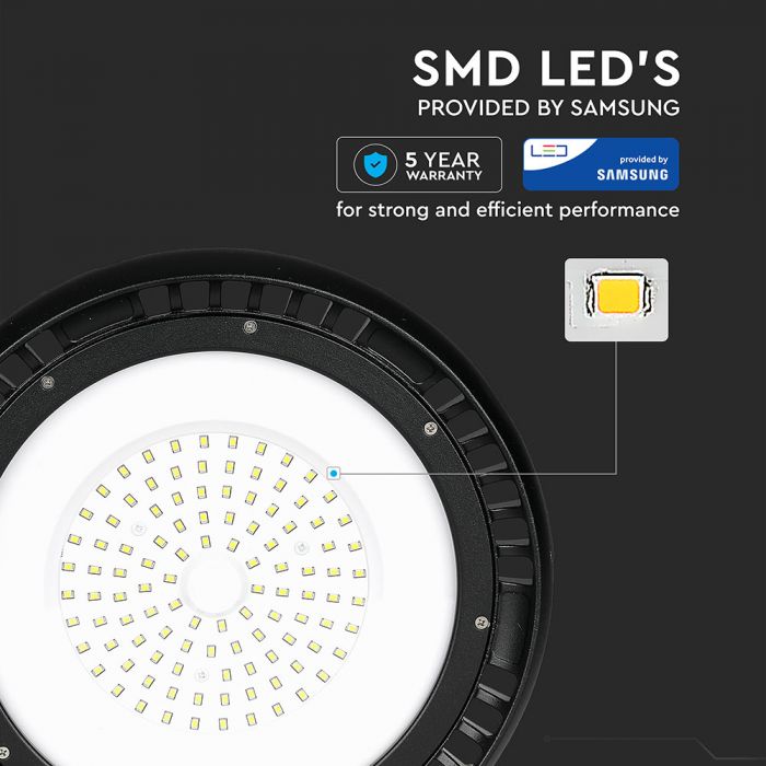 100W(11 000Lm) V-TAC SAMSUNG LED Noliktavas laterna, SMD diodes, Meanwell, IP65, garantija 5 gadi, V-TAC, auksti balta gaisma 6400K