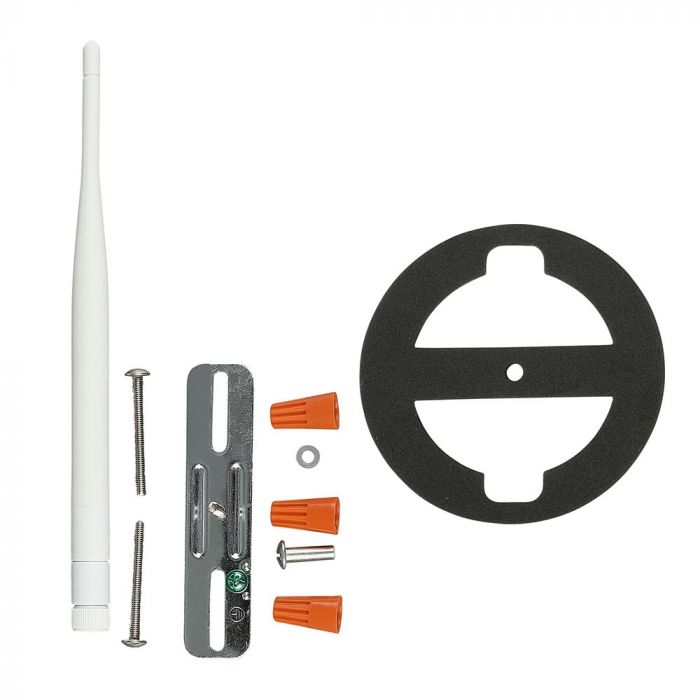 18W(600Lm) LED Wi-Fi Spotlight med övervakningskamera, rörelsesensor, V-TAC, vitt hölje, kallvitt ljus 6000K