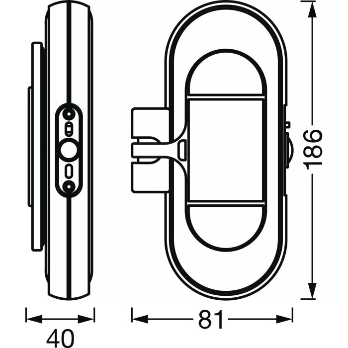 1.9W(115Lm) 60Lm/W 5V 1000mA LEDVANCE LED öösel, IP20, 186x40x81mm, neutraalne valge 4000K