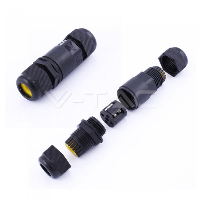 Hermetisk kontakt, svart, 5-9mm, IP68, V-TAC