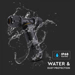 Hermetic connection, black, 8-12mm, 450V, IP68, V-TAC