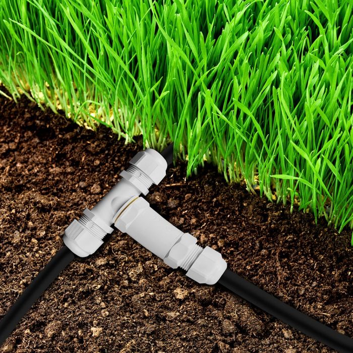 Hermetic connection, white, 8-12mm, 450V, IP68, V-TAC