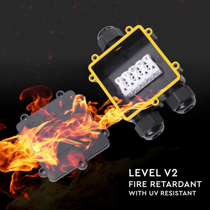 Hermeetiline pistik, must, 8-12mm, 450V, IP68, V-TAC