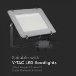 Hermetic connection, black, 8-12mm, 450V, IP68, V-TAC