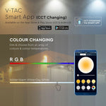 20W (1400Lm) LED SMART Spotlight koos WIFI, BLUETOOTH, RGB+WWW+W+DW, V-TAC, valge korpusega