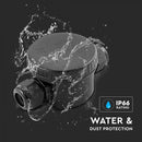 Hermetic connection, black, 5-9mm, IP68, V-TAC