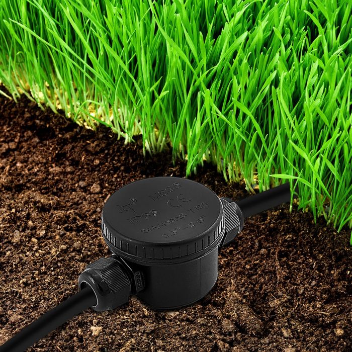 Hermetic connection, black, 5-9mm, IP68, V-TAC