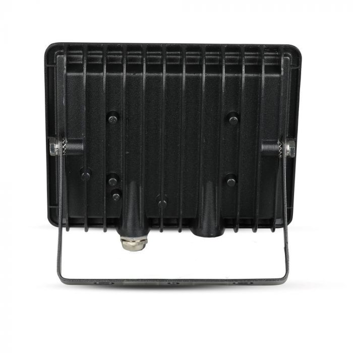 20W LED Spotlight, V-TAC, IP65, E-serien, svart hölje, grönt ljus