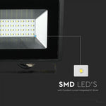 20W LED Spotlight, V-TAC, IP65, E-serien, svart hölje, grönt ljus