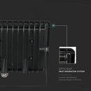 20W LED Spotlight, V-TAC, IP65, E series, black body, green light