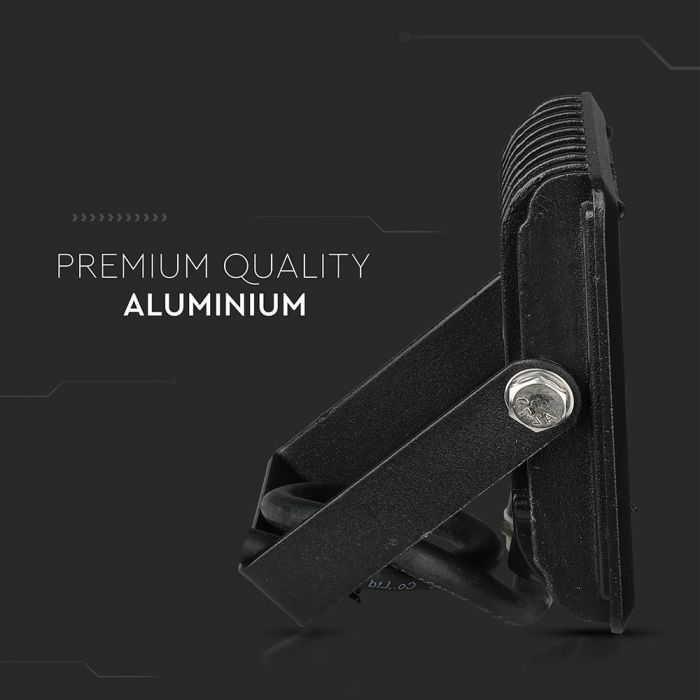 20W LED Spotlight, V-TAC, IP65, E series, black body, green light