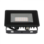 20W LED-strålkastare, V-TAC, IP65, E-serien, svart hölje, rött ljus