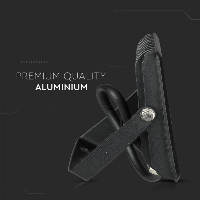 20W LED-strålkastare, V-TAC, IP65, E-serien, svart hölje, rött ljus