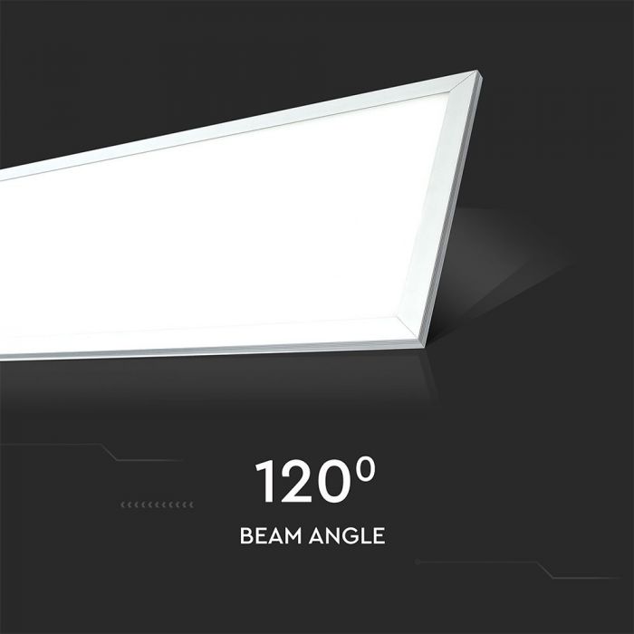 45W(3600Lm) LED Panelis 1200x300mm, V-TAC, auksti balta gaisma 6400K, komplektā ar barošanās bloku