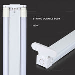 1200mm LED T8 luminofoorlampide kinnitus 2 pirnile, V-TAC