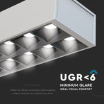 60W(6600Lm) LED lineaarne valgusti, rippvalgusti, V-TAC SAMSUNG, garantii 5 aastat, neutraalne valge 4000K