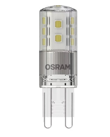 G9 3W(320Lm) OSRAM LED Spuldze, IP20, dimmējama, silti balta gaisma 2700K