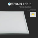 45W(3600Lm) LED Panelis 595x595mm(600x600mm), V-TAC, auksti balta gaisma 6400K, komplektā ar barošanās bloku