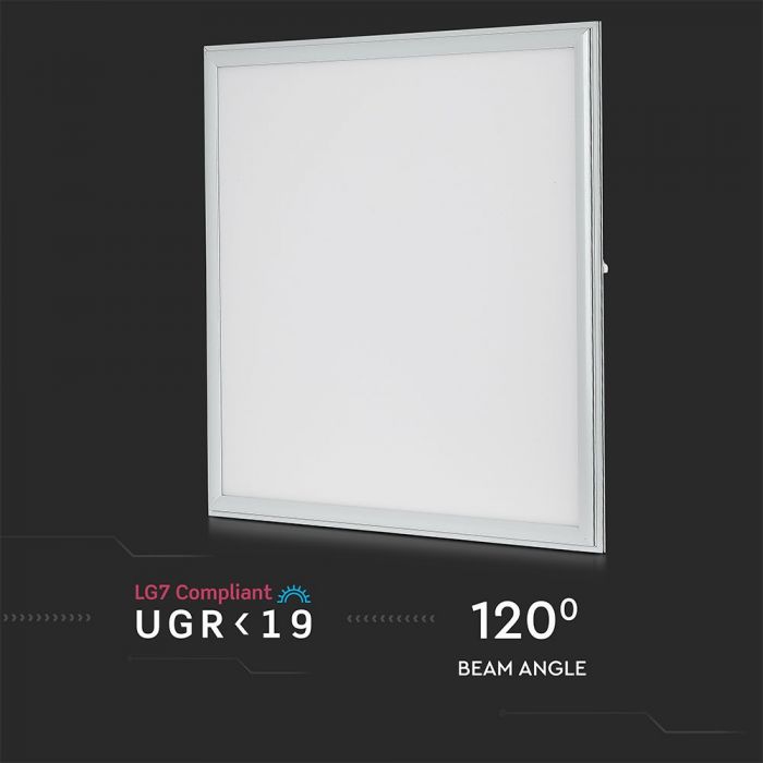 45W(3600Lm) LED Panelis 595x595mm(600x600mm), V-TAC, auksti balta gaisma 6400K, komplektā ar barošanās bloku
