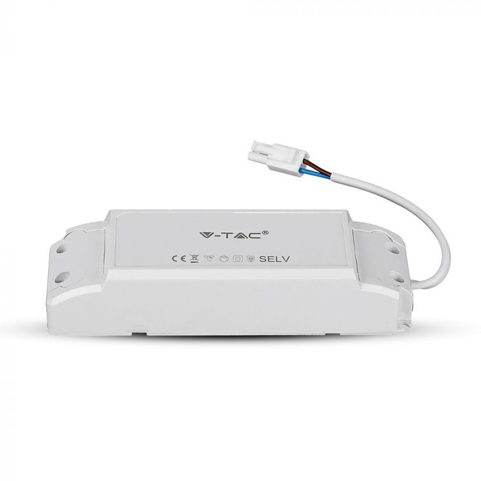 45W(3600Lm) LED Panelis 595x595mm(600x600mm), V-TAC, auksti balta gaisma 6400K, komplektā ar barošanās bloku