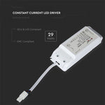 29W toiteplokk LED-paneelile, EI värelusefekti, ei ole timmitav, 5-aastane garantii, IP20, V-TAC