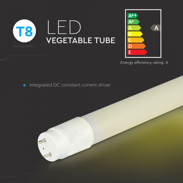 T8 18W (1530Lm) 120cm LED-lambi köögiviljade valgustamiseks, V-TAC