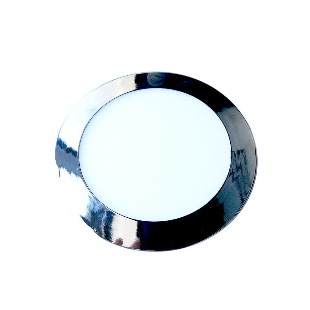 24W(2000Lm) LED Panelis iebūvējams apaļš, V-TAC, silti balta gaisma 3000K, komplektā ar barošanās bloku