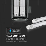 IP65 raam, 2x22W(4000Lm) 150cm T8 LED-lambid, V-TAC Nano, neutraalne valge valgus 4000K