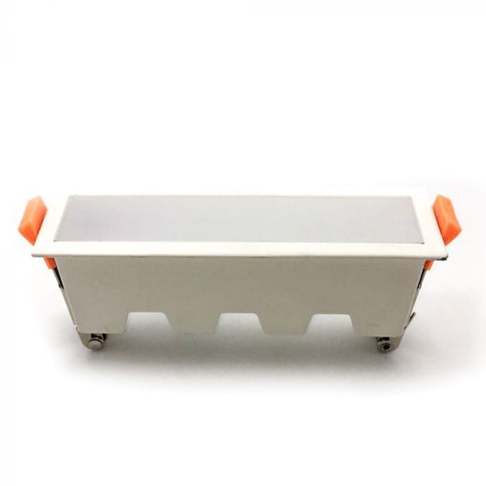 10W(750Lm) 16cm LED infälld takarmatur, IP20, V-TAC, utan stickpropp (kabelanslutning), kallvit 6400K