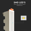 10W(750Lm) 16cm LED süvistatav valgusti, IP20, V-TAC, ilma pistikuta (kaabliühendus), jahe valge 6400K