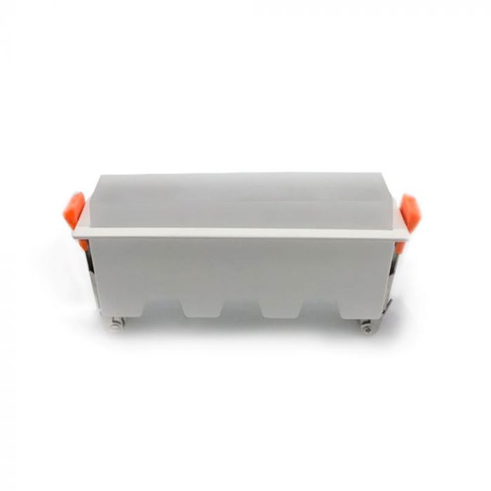 10Вт(700Лм) 16см светодиодный встраиваемый светильник, IP20, V-TAC, без вилки (подключение кабеля), теплый белый свет 3000K