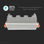 10W(700Lm) 16cm LED süvistatav valgusti, IP20, V-TAC, ilma pistikuta (kaabliühendus), jaheda valge valgus 6000K