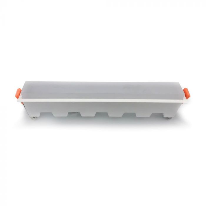 29cm_20W(1400Lm) LED iebūvējams Lineārais gaismeklis, IP20, V-TAC, bez kontaktdakšas(kabeļu savienojums), auksti balta gaisma 6400K