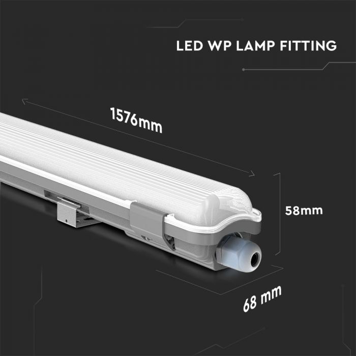 22W(2000Lm) 150cm LED T8 lamp, IP65 waterproof, V-TAC, cold white light 6400K