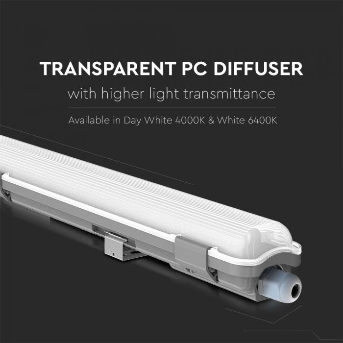 22W(2000Lm) 150cm LED T8 lamp, IP65 waterproof, V-TAC, cold white light 6400K