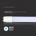 T8 15W(2400Lm) LED spuldze, 150cm NANO Plastic, V-TAC, garantija 5 gadi, A++, IP20, G13, neitrāli balta gaisma 4000K