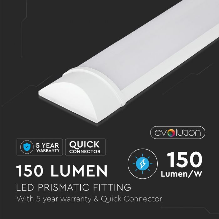 38W(5700Lm) 150cm LED lineārais gaismeklis V-TAC SAMSUNG CHIP, garantija 5 gadi, IP20, bez kontaktdakšas(kabeļu savienojums), silti balta gaisma 3000K