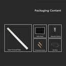 18W(1000Lm) LED solar luminaire, linear, IP65, V-TAC, 3IN1