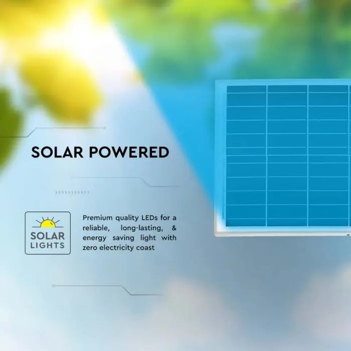 18W(1000Lm) LED solar luminaire, linear, IP65, V-TAC, 3IN1