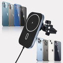 Swissten Magsafe Air Vent Turētājs Gaisa restei ar 15W Bezvadu uzlādi