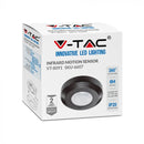 Infrared motion sensor, black, IP20, Max 200W LED, 360°, V-TAC