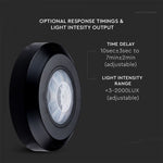 Infrapuna liikumisandur, must, IP20, Max 200W LED, 360°, V-TAC