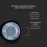 Infrasarkanais kustību sensors, melns, IP20,  Max 400W LED,  360°, V-TAC