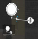 3W(30Lm) 5V 18 SMD LED Make-up Wall Mirror, IP44, V-TAC, 4xAA, холодный белый 6400K