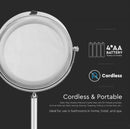 3W (30Lm) 5V 18 SMD LED meikpeegel, IP44, 4xAA, 6400K jaheda valge valgus