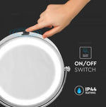 3W(30Lm) 5V 18 SMD LED Make-up mirror, IP44, 4xAA, cold white light 6400K